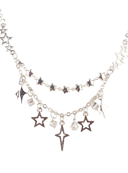 Double Chain Star Necklace CM517