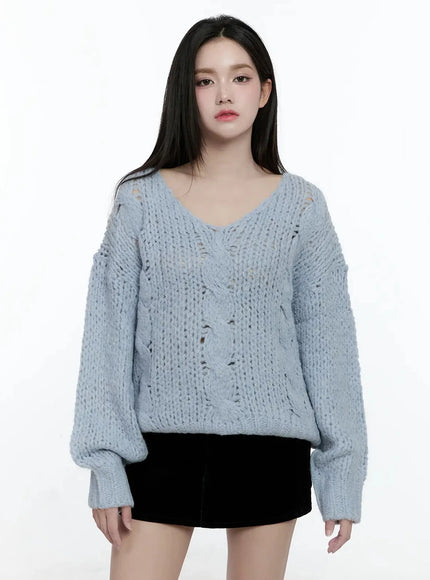 chunky-cable-knit-v-neck-sweater-io527
