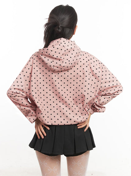 polka-dot-hooded-nylon-jacket-ia525