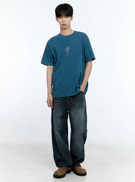mens-vintage-blue-cross-graphic-t-shirt-il529