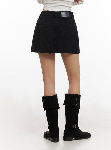 Warm Basic Mini Skirt ID431