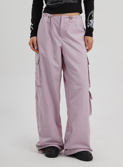 Drawstring Cargo Baggy Pants CF313