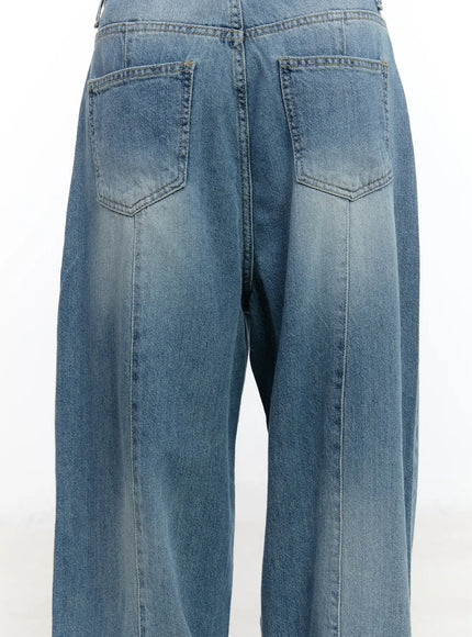 Clar Washed Wide Leg Jeans CA503