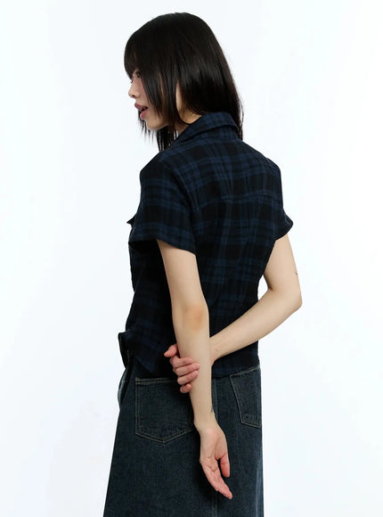 slim-fit-plaid-short-sleeve-shirt-iu523