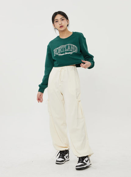 Drawstring Pocket Track Pants BF316