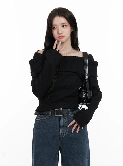 ribbed-off-shoulder-long-sleeve-top-cn527