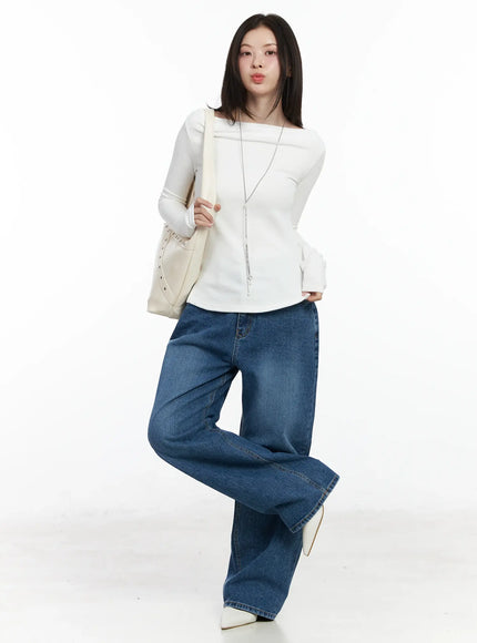 boat-neck-slit-side-long-sleeve-top-if524