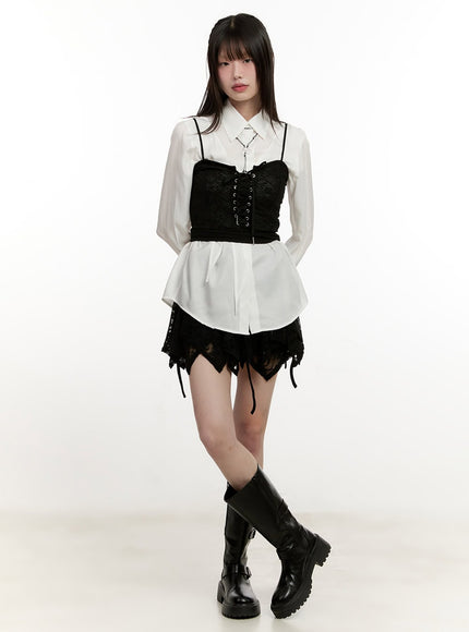 Wrap Collared Blouse Shirt CM513