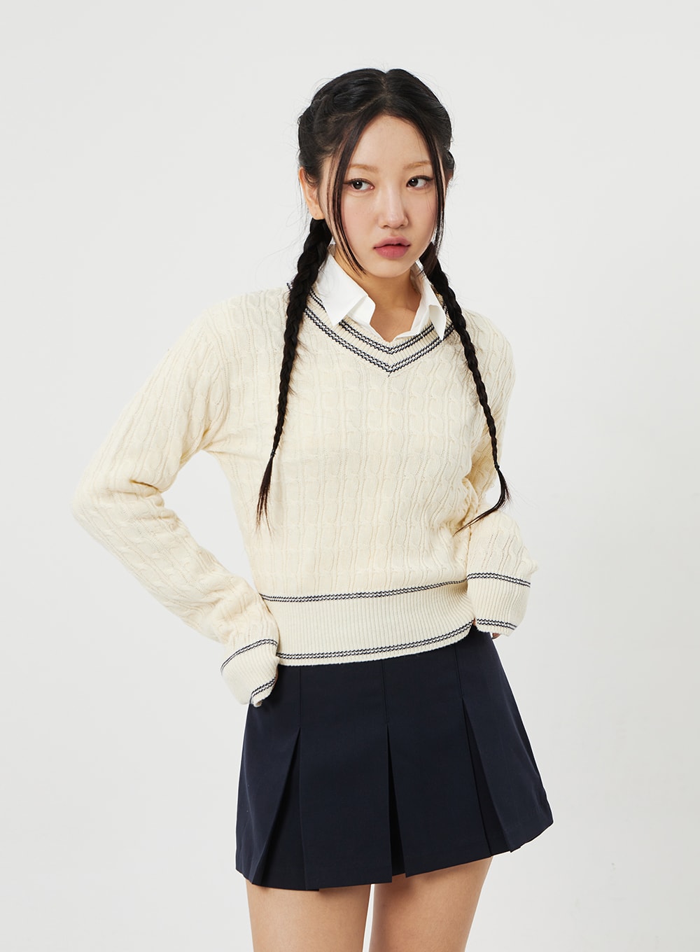 Cable Knit Sweater CM302