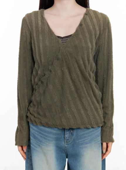 V-Neck Knit Sweater CF523