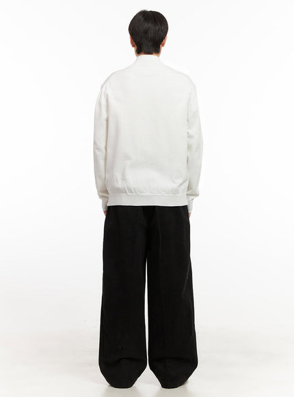 mens-fleece-lined-wide-fit-pintuck-pants-ij517