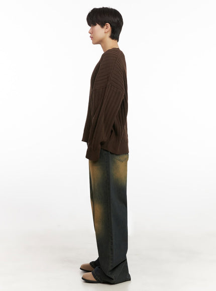 mens-loose-fit-v-neck-sweater-ij517