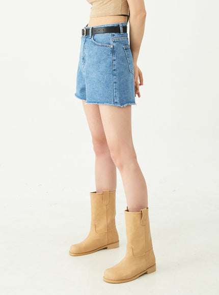 Raw Hem Denim Shorts CU5