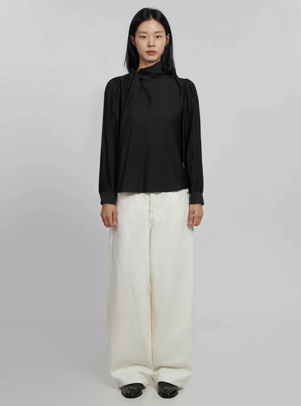 high-neck-tie-blouse-id504