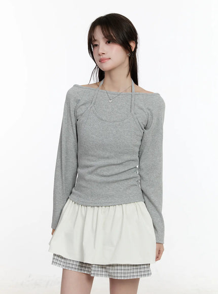 layered-off-shoulder-long-sleeve-top-cm510