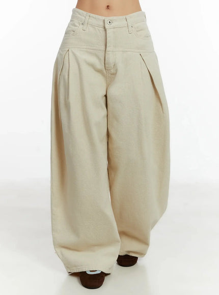 pin-tuck-high-waist-wide-leg-trousers-id526