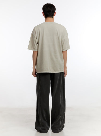 Men's Washed Wide-Fit Sweatpants IA504