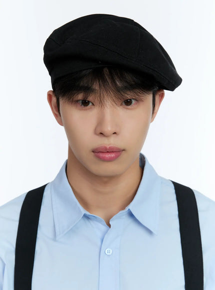 mens-star-beret-ig519 / Black