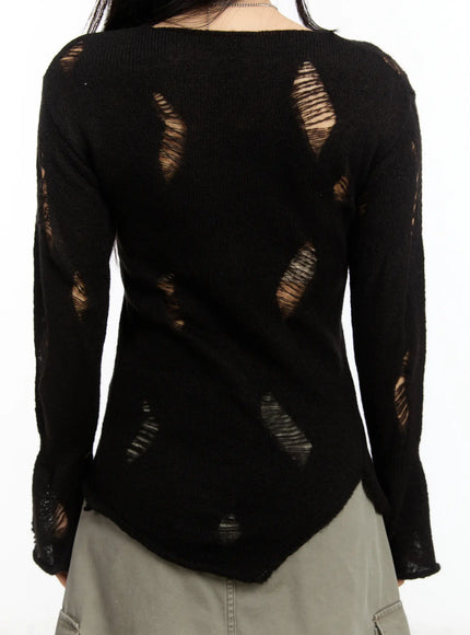 distressed-knit-long-sleeve-top-cm511