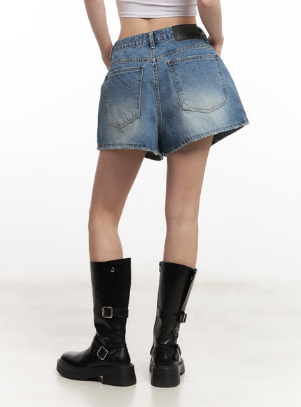Slouchy-Fit Denim Shorts CA514