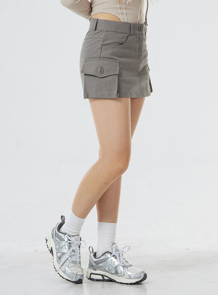 Pocket Low Rise Miniskirt CS02