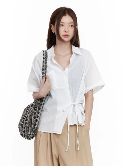 side-tie-collared-blouse