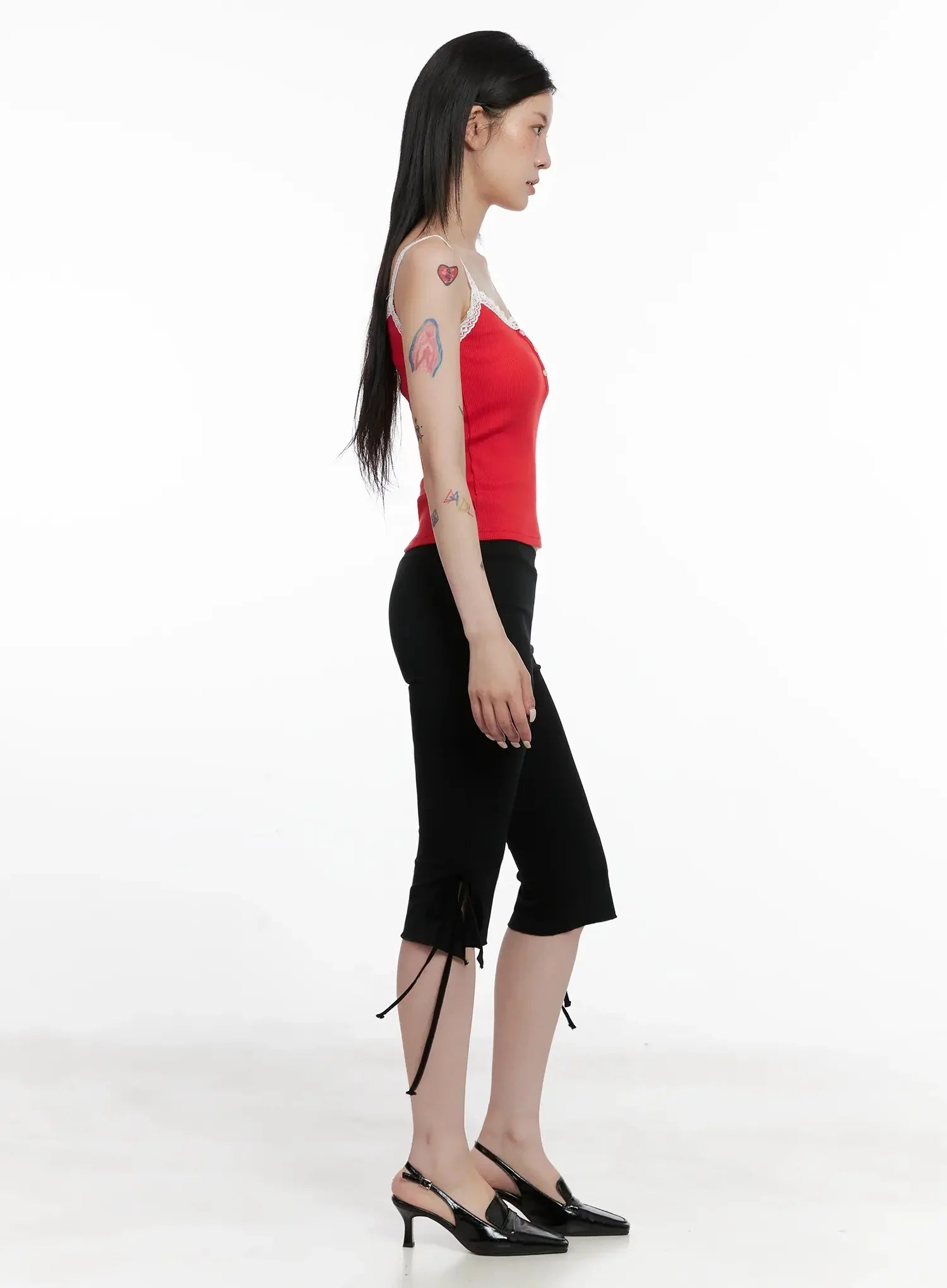 Lace Trim Tank Top IS508