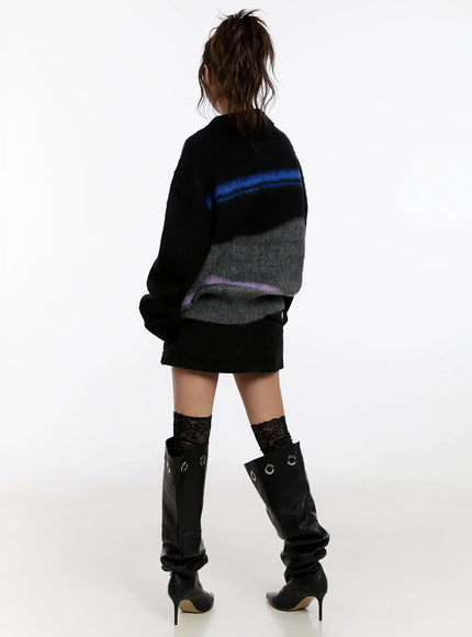 oversized-multi-color-half-zip-knit-sweater-cn527