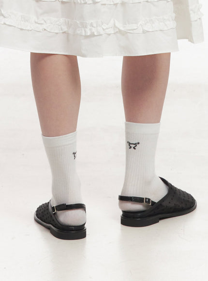 See-Through Polkadot Sandals IY509