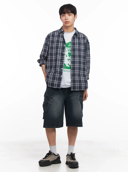 mens-loose-fit-flannel-shirt-iu519
