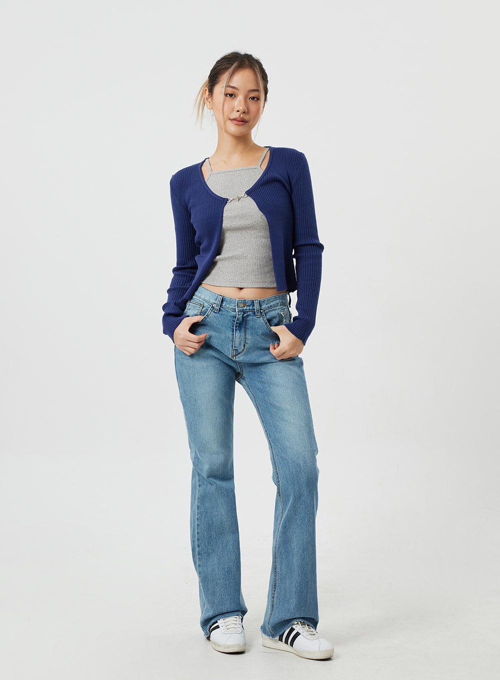 Ribbed Knit Cardigan CM303