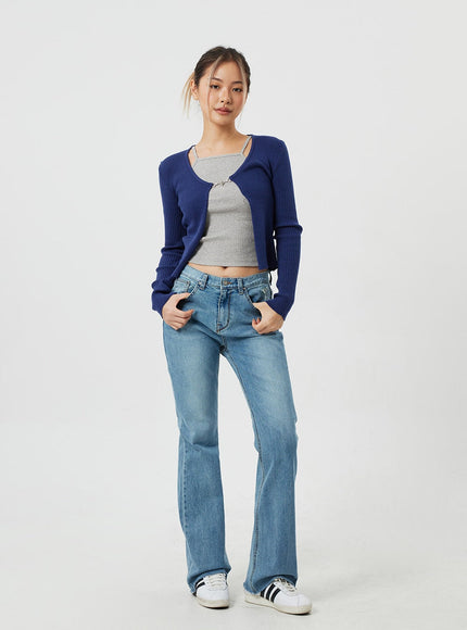 Ribbed Knit Cardigan CM303