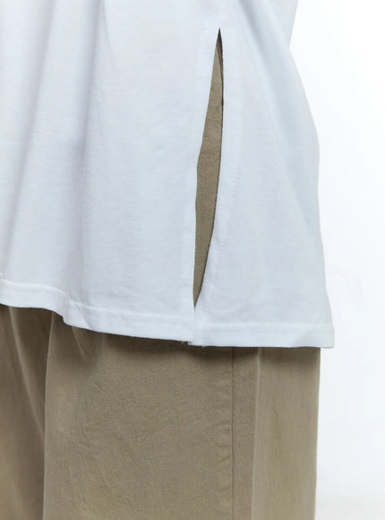 Oversized Graphic Print Long Sleeve Tee CG513