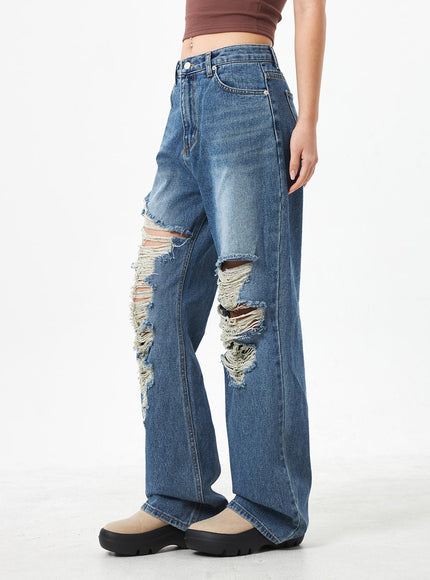 Wide Ripped Jeans CA304