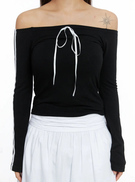 trendy-track-stripe-long-sleeve-top-cs504