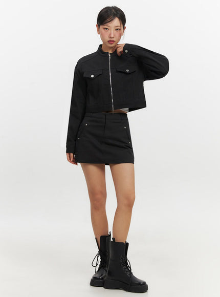 Urban Zip-Up Crop Jacket IF510