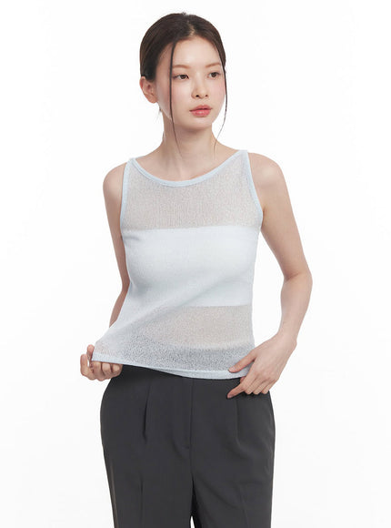 Sheer Knit Tank Top IY509