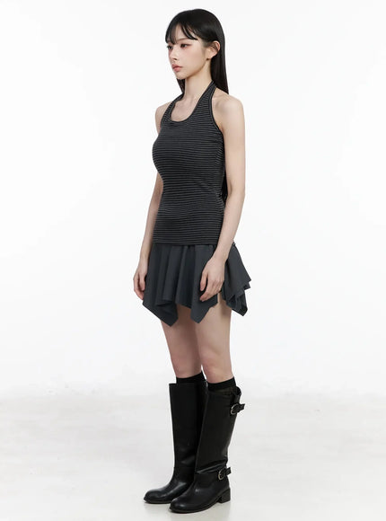 asymmetric-foldover-waist-mini-skirt-iy511