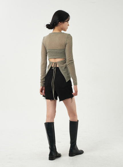 Basic Ripped Shorts OA325