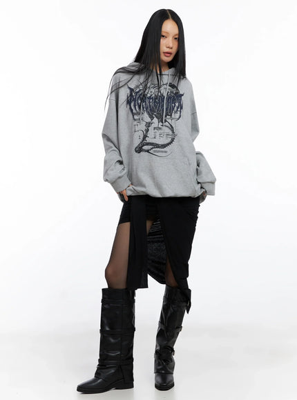 Oversized Graphic Hoodie CO516