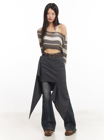 Twin Stud Faux-Leather Belt IY502
