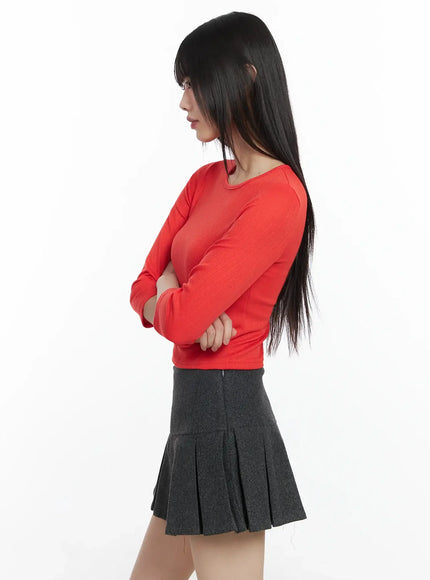 textured-3-4-sleeve-top-f516