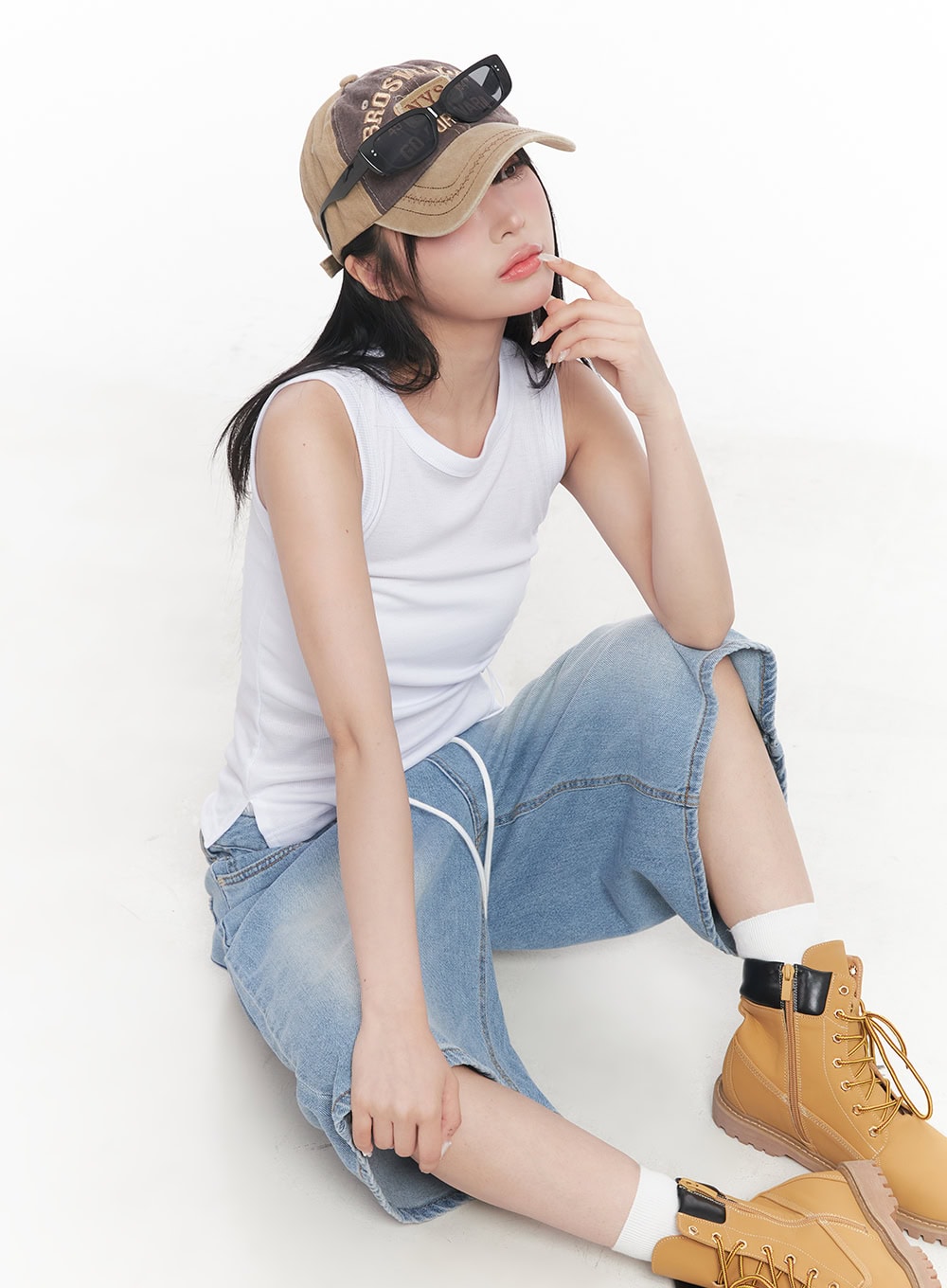 shirred-crop-tank-top-cy527