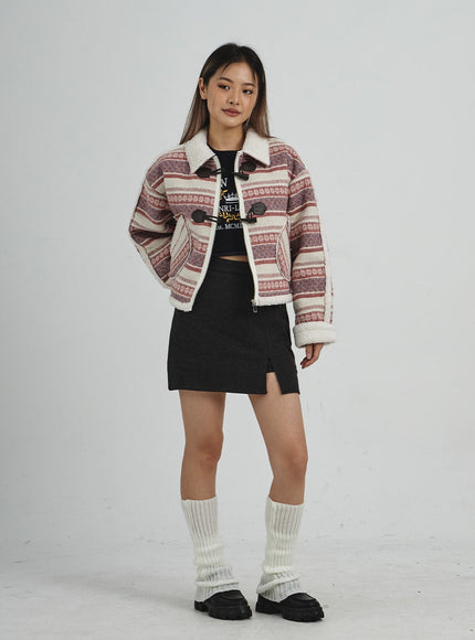 Shearing Crop Duffel Coat CN25