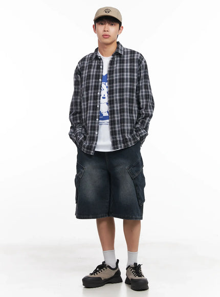 mens-loose-fit-flannel-shirt-iu519