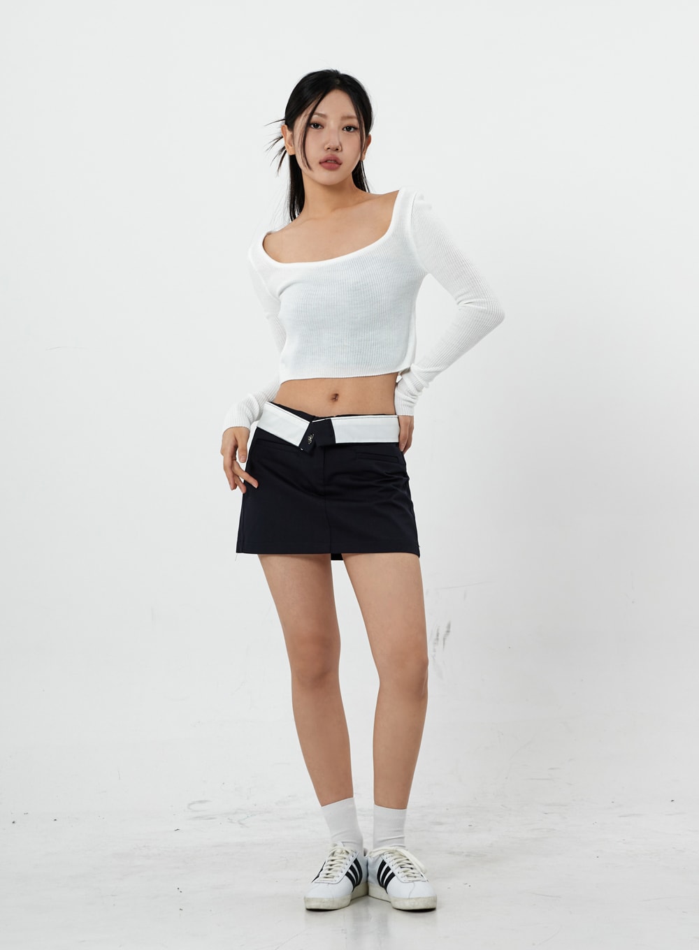 Square Knit Long Sleeve T-Shirt CS20