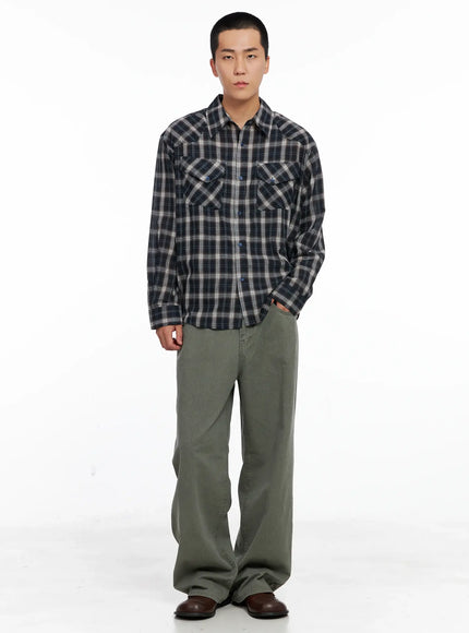 Men's Plaid Shirt IG529