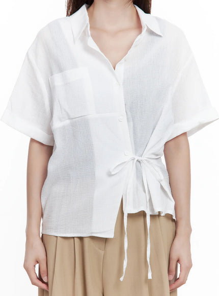 side-tie-collared-blouse