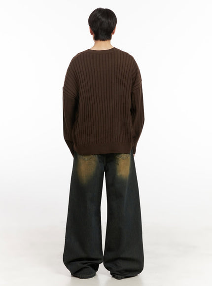 mens-loose-fit-v-neck-sweater-ij517