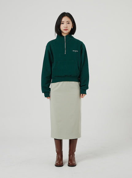 Cropped Half Zip-Up OF313